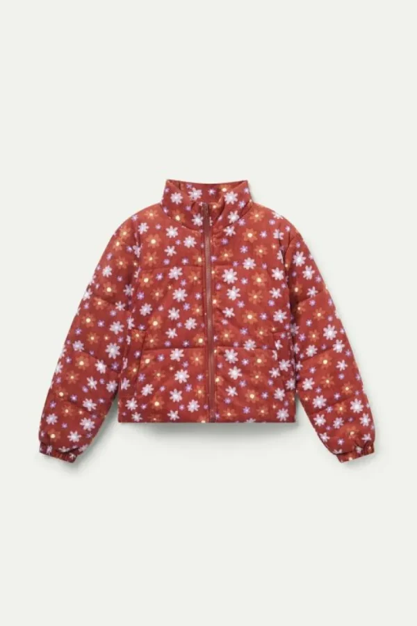 Abrigo acolchado estampado floral Montana-COMPAÑIAFANTASTICA Fashion