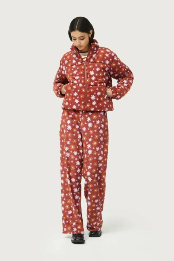 Abrigo acolchado estampado floral Montana-COMPAÑIAFANTASTICA Fashion