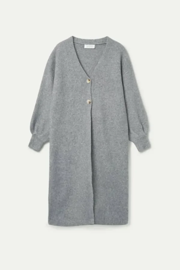 abrigo_largo_cuello_pico__1.webp Abrigo largo cuello pico gris-COMPAÑIAFANTASTICA Flash Sale