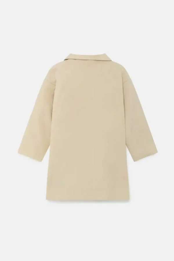 Abrigo midi unisex acolchado beige-MINI Store
