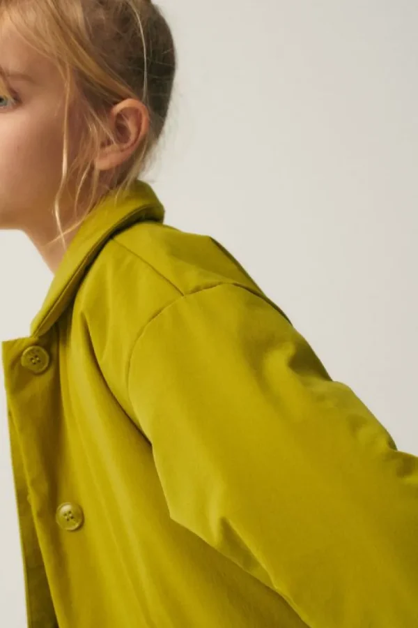 Abrigo midi unisex acolchado verde-MINI Cheap