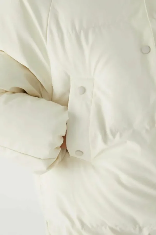 Abrigo plumífero oversize blanco-COMPAÑIAFANTASTICA Sale