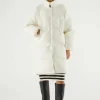 Abrigo plumífero oversize blanco-COMPAÑIAFANTASTICA Sale