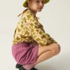 Bermudas de niña de tweed rosa-MINI Fashion