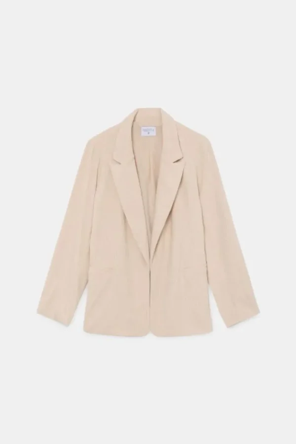 Blazer de pana beige-COMPAÑIAFANTASTICA Sale