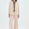 Blazer de pana beige-COMPAÑIAFANTASTICA Sale