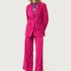 Blazer de pana fucsia-COMPAÑIAFANTASTICA New