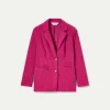 Blazer de pana fucsia-COMPAÑIAFANTASTICA New