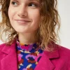 Blazer de pana fucsia-COMPAÑIAFANTASTICA New