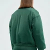 Bomber acolchada satinada verde-COMPAÑIAFANTASTICA Cheap