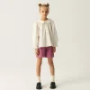 Camisa de niña con cuello bobo blanca-MINI Discount