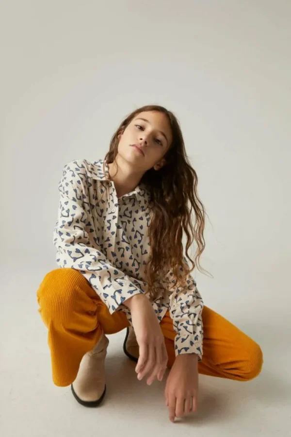 Camisa de niña con estampado de corazones-MINI Hot