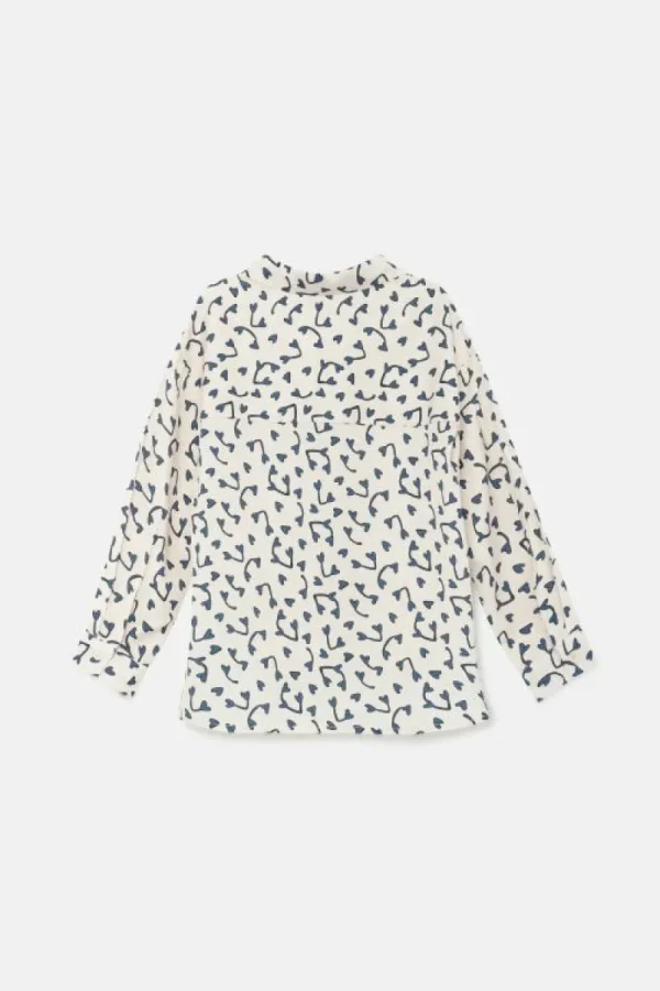 Camisa de niña con estampado de corazones-MINI Hot