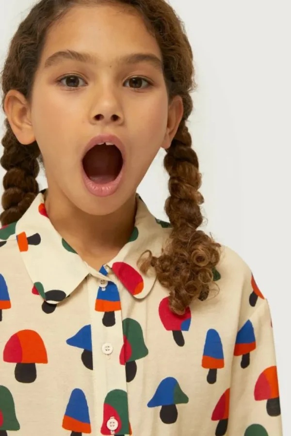 Camisa de niña estampado de setas multicolor-MINI Best