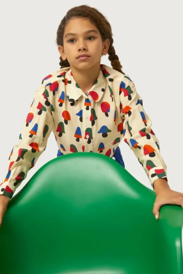 Camisa de niña estampado de setas multicolor-MINI Best