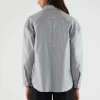 Camisa de piel sintética gris-COMPAÑIAFANTASTICA Best