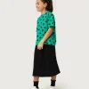 Camiseta de niña con estampado de corazones verde-MINI Best Sale