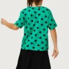 Camiseta de niña con estampado de corazones verde-MINI Best Sale