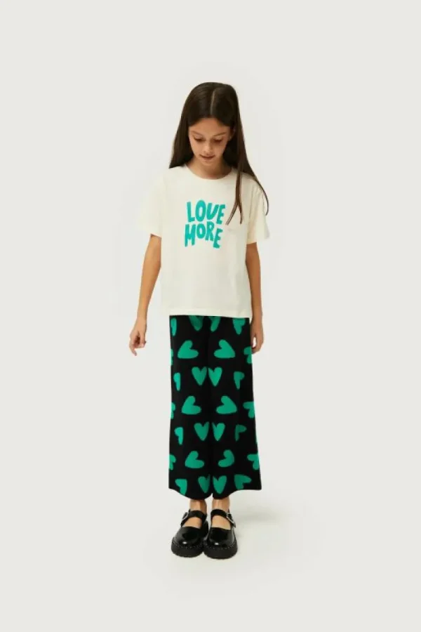 Camiseta de niña con print Love More-MINI Store