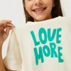 Camiseta de niña con print Love More-MINI Store