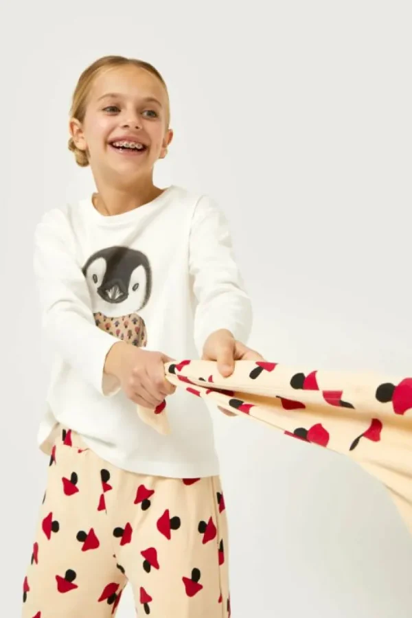 camiseta_de_nia_con_print_3-6.webp Camiseta de niña con print de pingüino blanca-MINI New