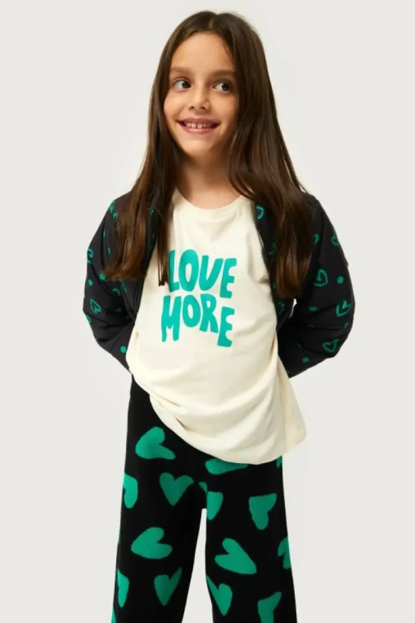 Camiseta de niña con print Love More-MINI Store