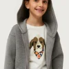 Camiseta de niña con print de perro estampado floral-MINI Best Sale