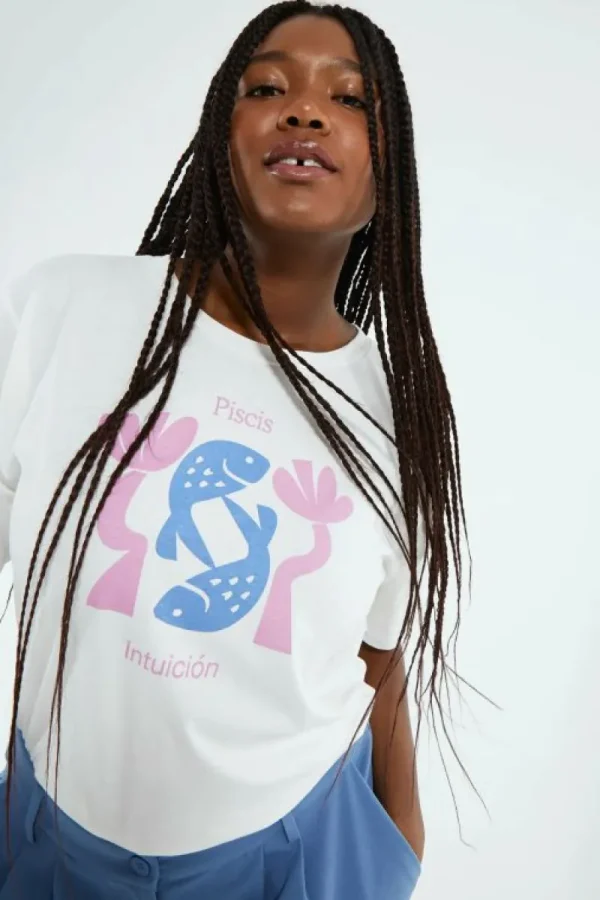 Camiseta del horoscópo Piscis | Astro Queen-COMPAÑIAFANTASTICA Best Sale