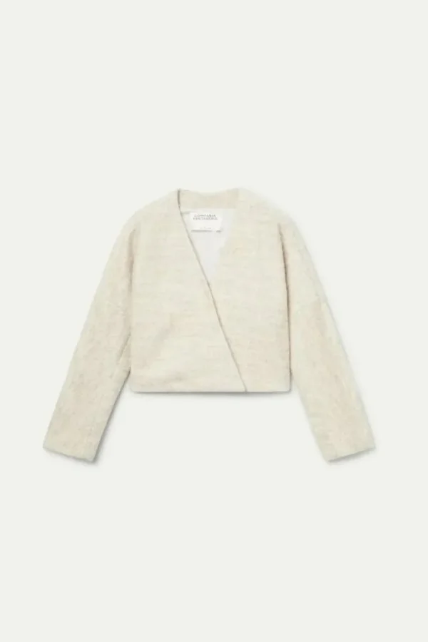 Chaqueta cruzada beige-COMPAÑIAFANTASTICA Hot