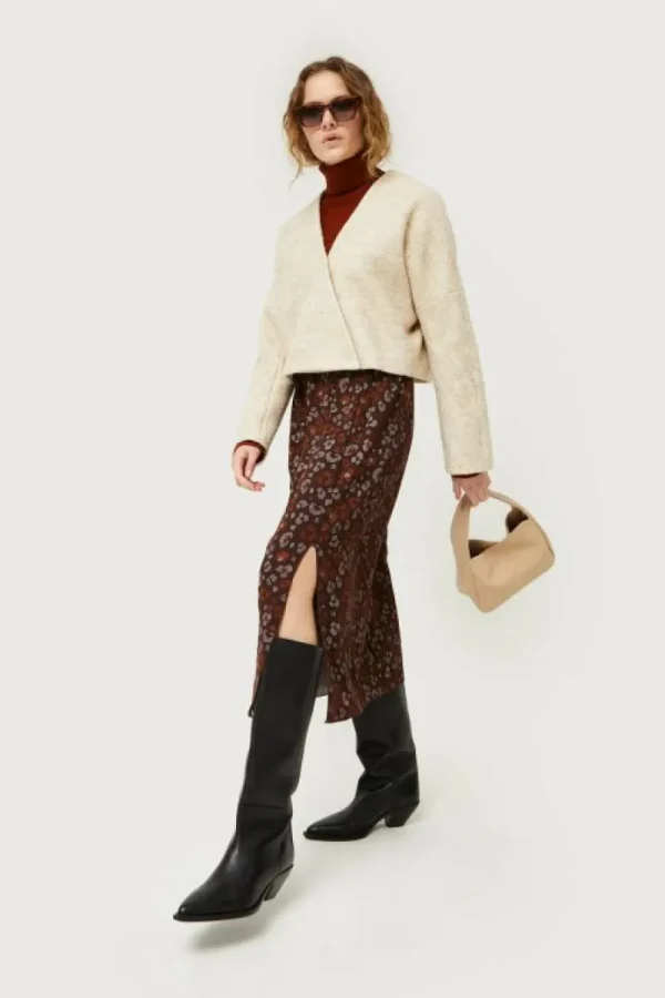 Chaqueta cruzada beige-COMPAÑIAFANTASTICA Hot