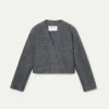 Chaqueta cruzada gris-COMPAÑIAFANTASTICA Best