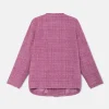 Chaqueta de niña de tweed rosa-MINI Flash Sale