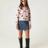 Cárdigan de niña con estampado de corazones-MINI Best Sale