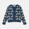 Cárdigan de niña con estampado de caballos-MINI Clearance
