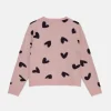 Cárdigan de niña con estampado de corazones-MINI Best Sale