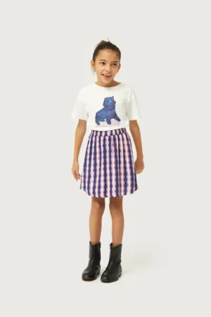 falda_corta_de_nia_estamp_0-5.webp Falda corta de niña estampado de rayas Serpentina-MINI Fashion