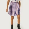 Falda corta de niña estampado de rayas Serpentina-MINI Fashion