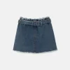 Falda corta de niña vaquera azul-MINI Best