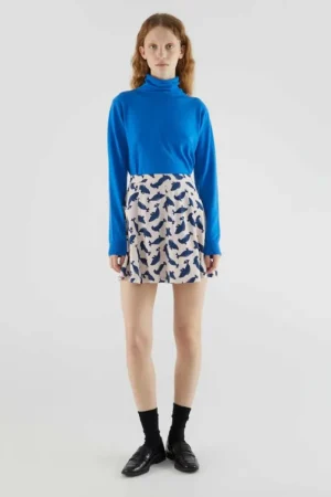 Falda corta evasé con estampado de focas-COMPAÑIAFANTASTICA Shop