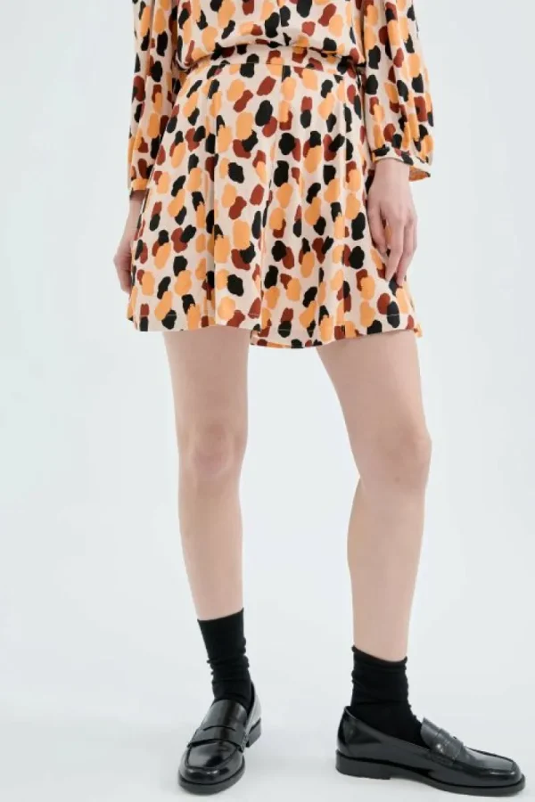 Falda corta evasé con estampado de lunares-COMPAÑIAFANTASTICA Cheap