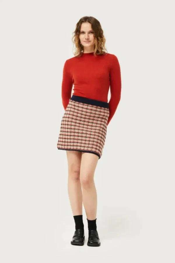 falda_de_punto_con_estamp_0.webp Falda de punto con estampado de cuadros-COMPAÑIAFANTASTICA Cheap