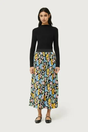 Falda larga estampado floral Jacinto-COMPAÑIAFANTASTICA Clearance