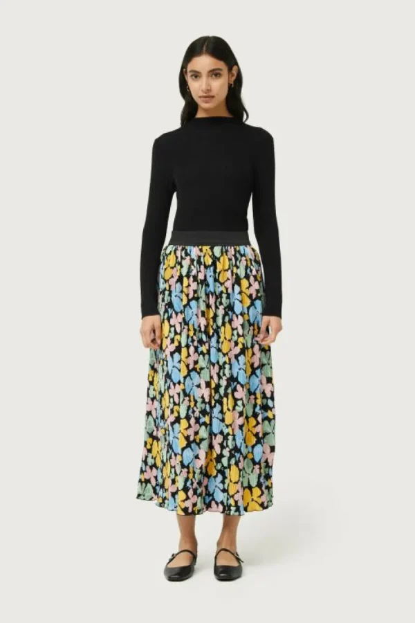 Falda larga estampado floral Jacinto-COMPAÑIAFANTASTICA Clearance