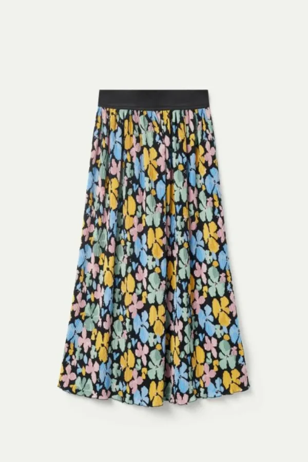 Falda larga estampado floral Jacinto-COMPAÑIAFANTASTICA Clearance