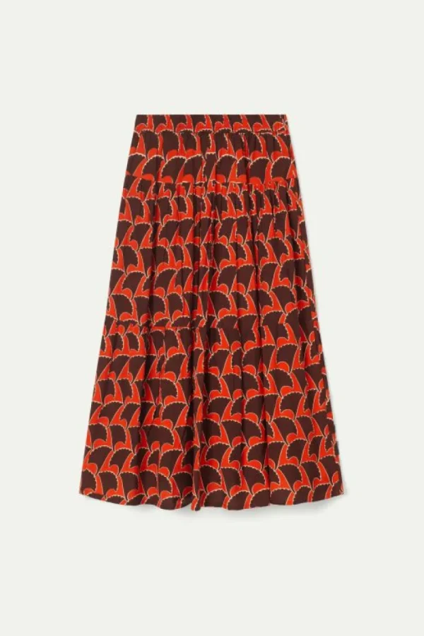 Falda larga estampado geométrico Pai Pai-COMPAÑIAFANTASTICA Cheap