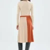 falda_midi_de_pana_de_tir_3.webp Falda midi de pana de tiro alto bicolor beige-COMPAÑIAFANTASTICA Best Sale