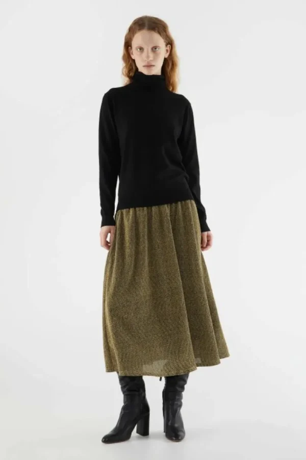 falda_midi_elstica_brilla_0.webp Falda midi elástica brillante dorada-COMPAÑIAFANTASTICA Cheap