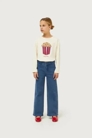 Jeans de niña rectos azules-MINI Clearance