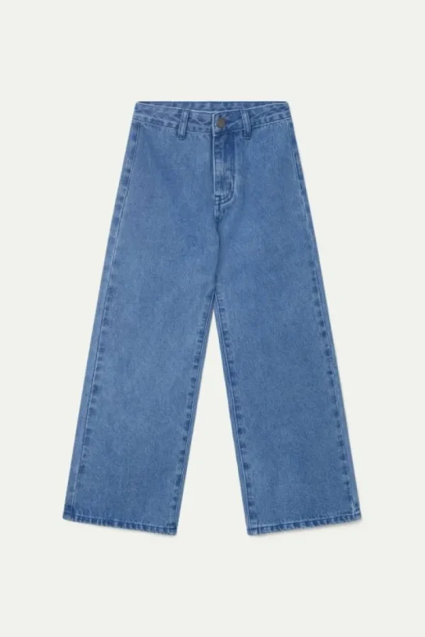 Jeans de niña rectos azules-MINI Clearance
