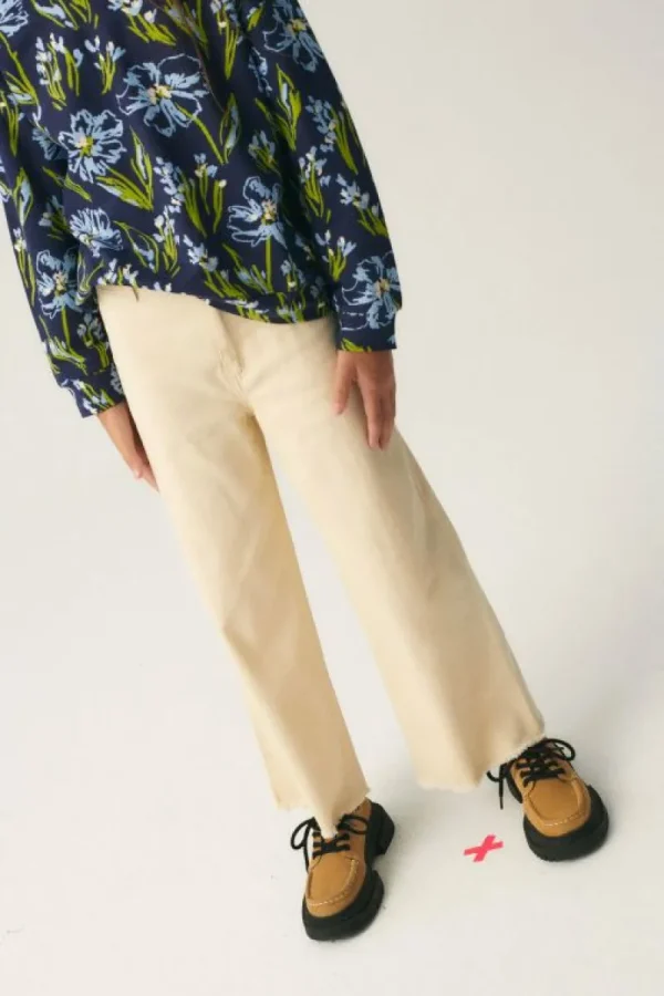 Jeans de niña rectos blancos-MINI Online